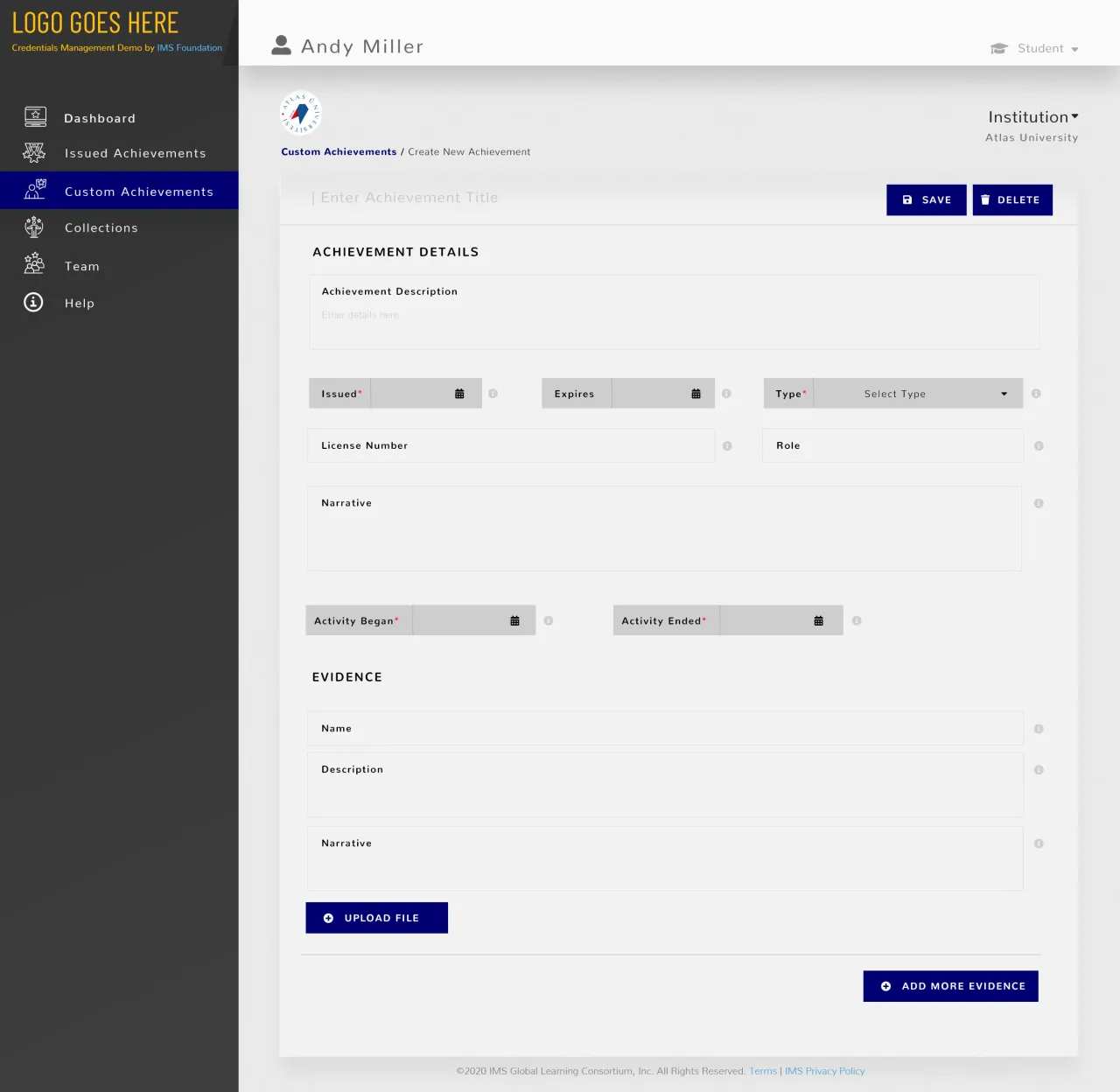 Achievements UI