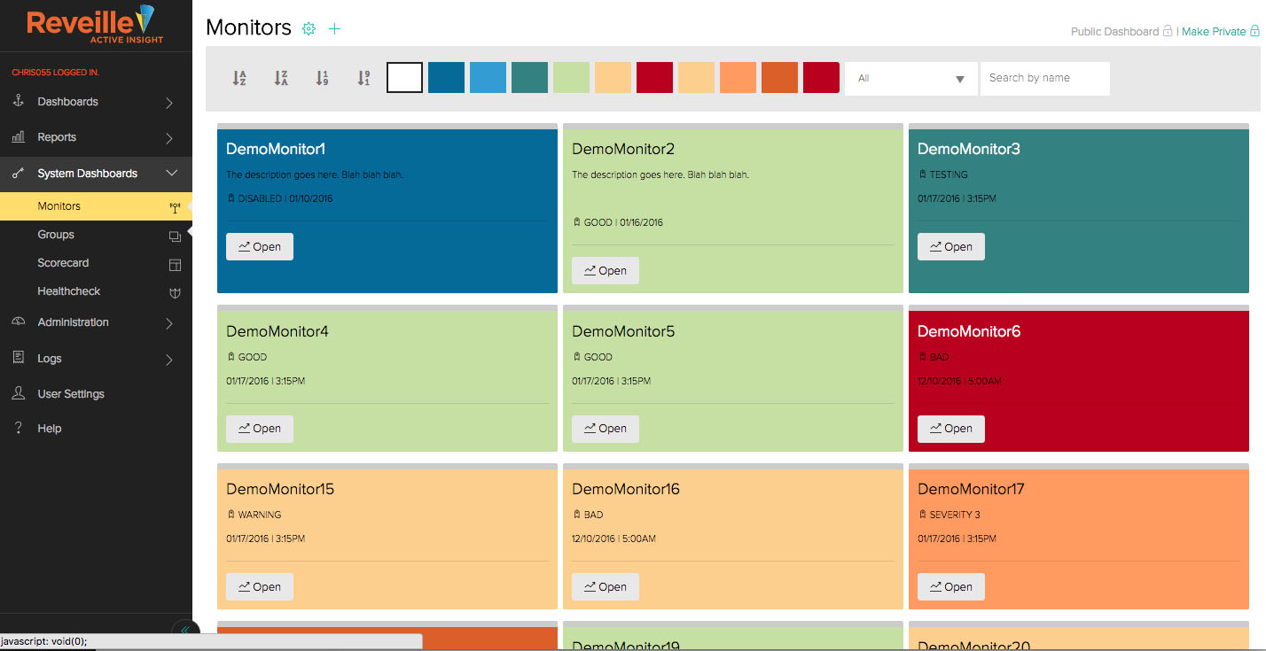 Revielle Metrics Dashboard 1