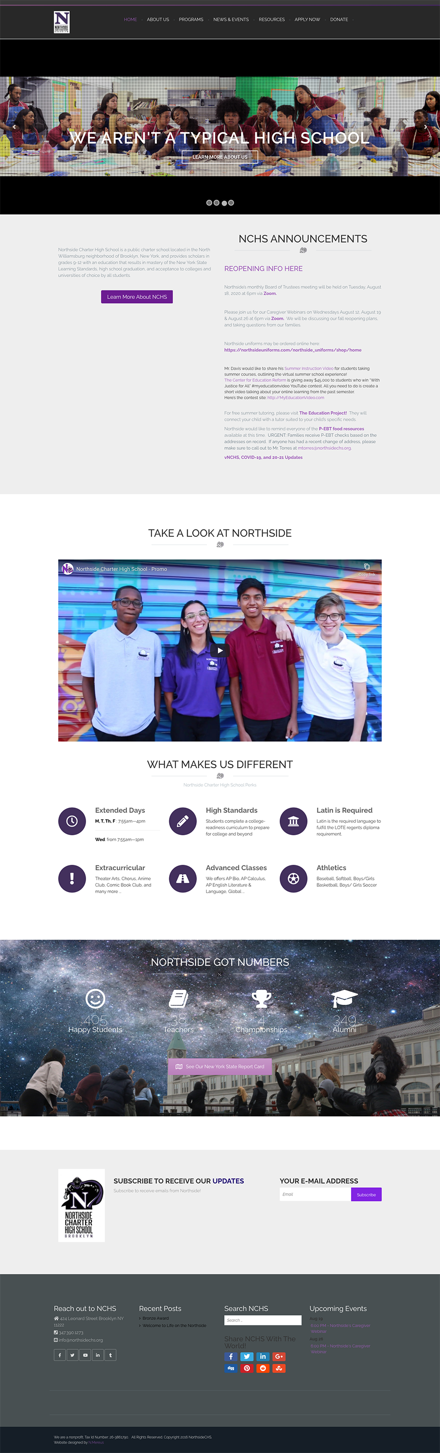 Northside High School Website 1