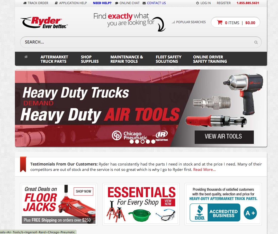 Ryder Fleet Website 1