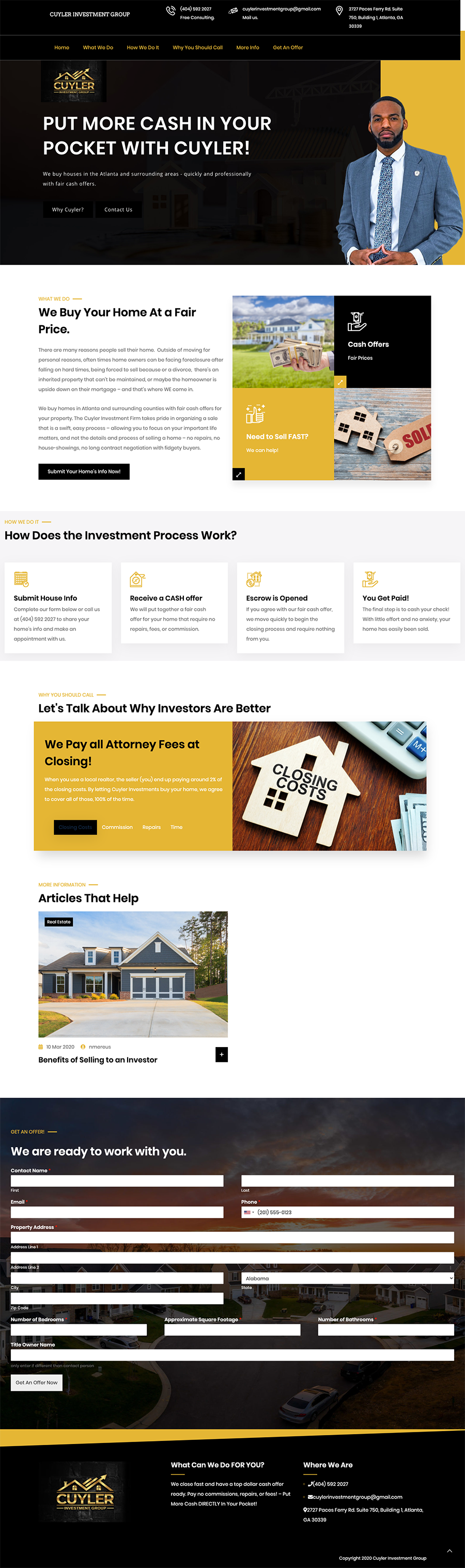 Cuyler Investments Website 1