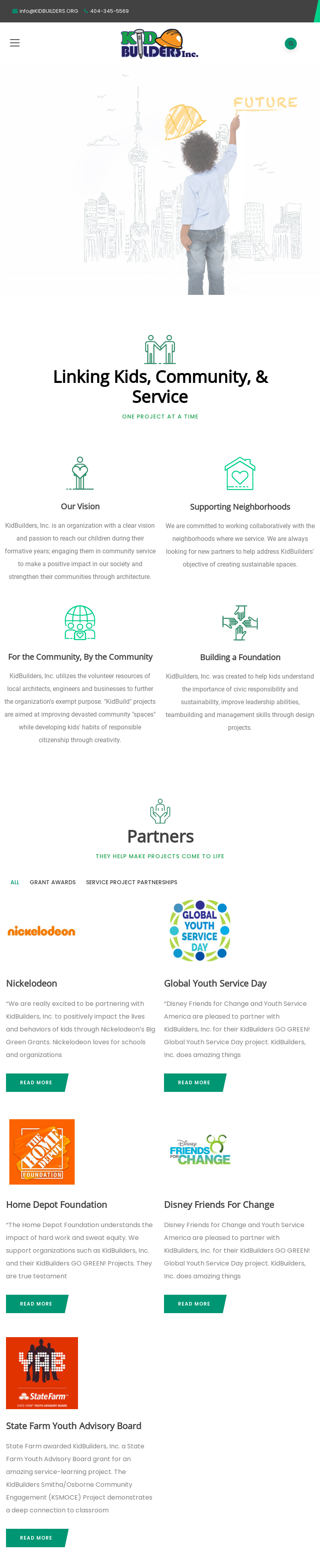 KidBuilders Website 1